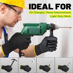 240 PAIRS PU COATED SAFETY WORK GLOVES GLOVE GARDEN GRIP MENS BUILDERS GARDENING