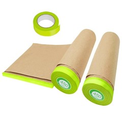 Masking Paper, paint masking, 2 Pack Automotive Paint Paper Roll with Tape, T…
