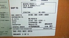 Cutler-Hammer MDS8403WEA 4000 A Magnum DS Low Volt AC Power Circuit Breaker