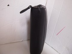 Vintage FRANKLIN COVEY Black Genuine Leather Compact full zip folder