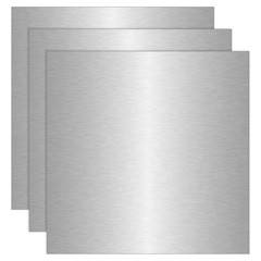 3-Pack 6061-T6 Aluminum Sheet Plate 12″ x 12″ x 1/16″ Flat Plain Metal Panel