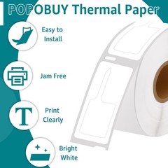 8 Rolls Price Tag 400 Label 30373 Rat-Tail 7/8″x15/16″ for DYMO LabelWriter 450