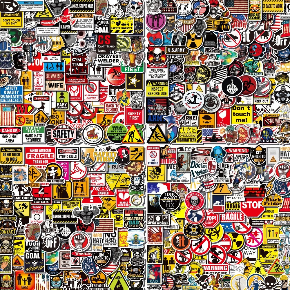 400 Pcs Hard Hat Stickers Welding Stickers For Menadults Helmet 100 Vinyl Helm