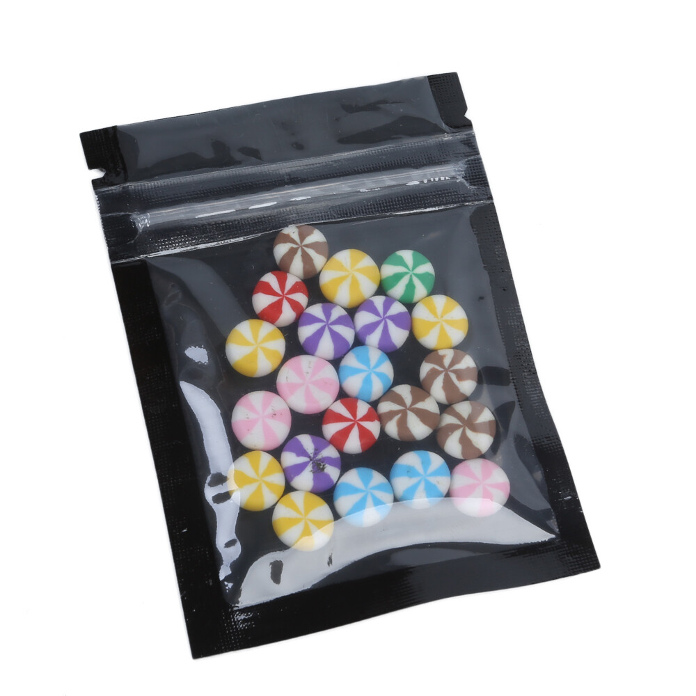 Variety of Clear/Colors 100 PCS Flat Mylar QuickQlick™Bag 6.5x9cm (2.5×3.5″)