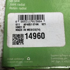 SKF 14960 Radial Shaft Seal 1.5 in Shaft Dia. ~ 2.25 in OD ~ 0.250 in Width