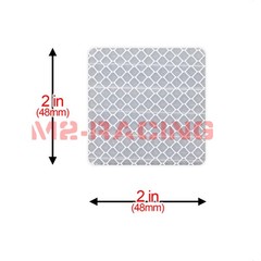 3M Diamond Grade White Conspicuity Tape 2″ x 2″ CE Approved Reflective Safety
