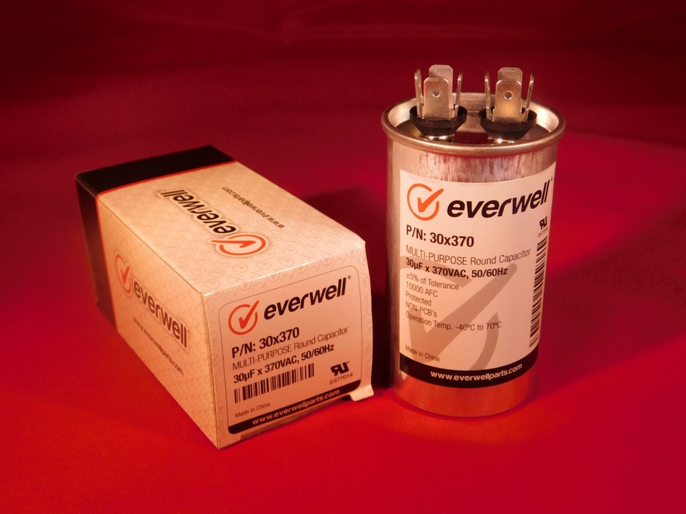 Run Cap 30 MFD 370vac Electric Motor Run Oil Filled Capacitor uf HVAC