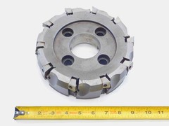 VR/WESSON 8″ O.D. FACE MILL NPR6-1508-10 2 1/2 PILOT 1″ KEY HOLDS 10 INSERTS 8.0