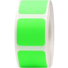 Square Stickers | 1″ Inch Wide | 500 Pack | Pick One Color