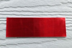 25 BLANK 1″x3″ Engraving Plates, Polished Red Aluminum, stamping blank, laser