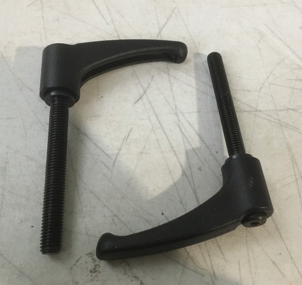 2 Diecast Zinc Ergostyle Metric Adjustable Handles Threaded Stud 78mm x 46mm