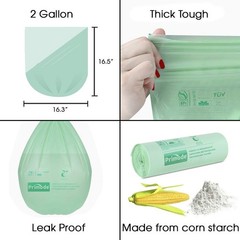 Compost Bags, Compostable Trash Bags 2.6 Gallon Compostable Bags, Small Compo…