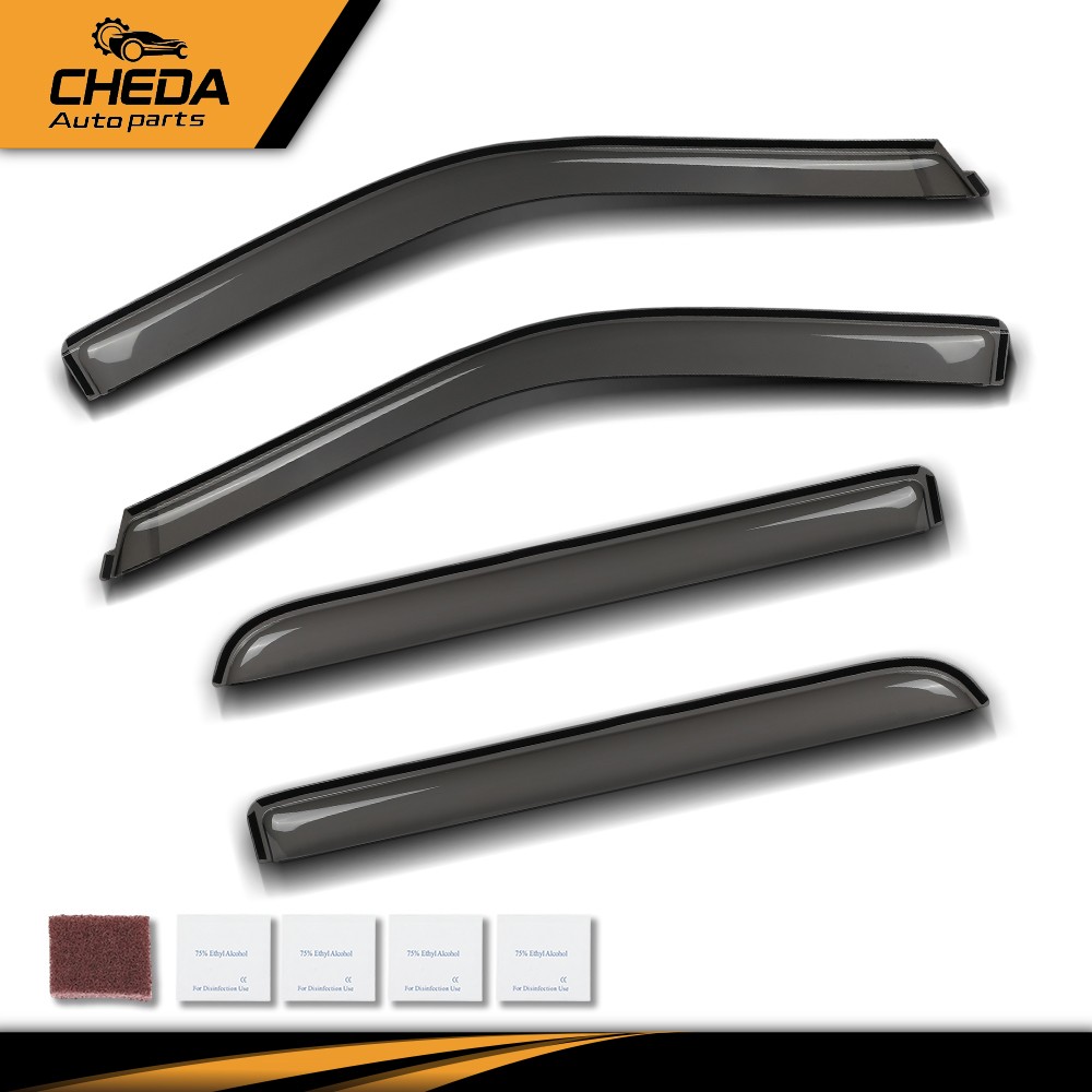 Fit For Ford F150 Raptor Super Duty SuperCrew 2015-2026 Window Visor Rain Guards