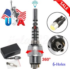 Dental Fiber Optic Handpiece / with Quick Coupler 6 Hole SALE