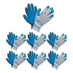 ATLAS Fit 300 Showa Latex Palm-Dipped Blue Large Rubber Work Gloves, 144-Pairs