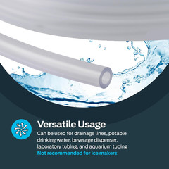 Eastman 3/16 Inch ID (5/16 Inch OD) PVC Clear Vinyl Tubing, 20 Foot Length, 9856