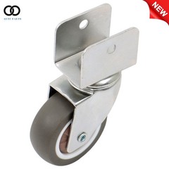 4PCS 2″ Swivel Caster Wheels with U Bracket (2 with brake&2 without) 360-Degree