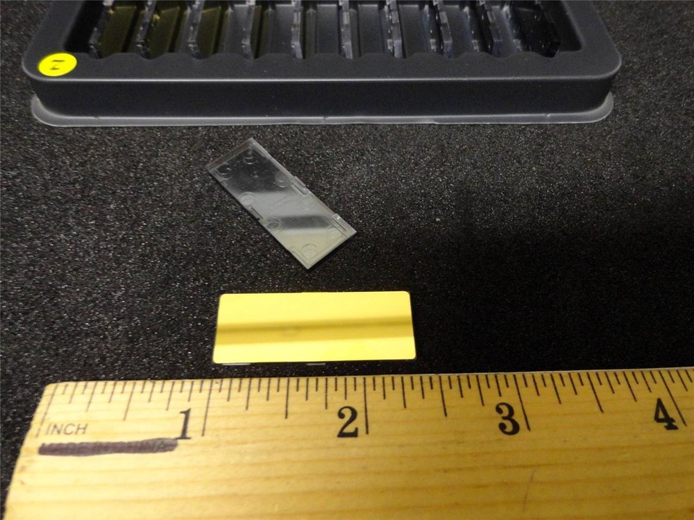 First Surface Mirror Gold 1.4″ x 0.52″ x 0.07″ QTY-10 Laser Lab Camera F36