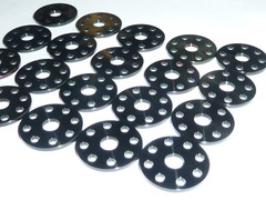 Titanium M6 FLAT DRILLED WASHER BLACK Colour WASHERS NO RUST 23 DIAMETER
