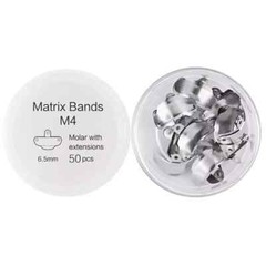 50Pcs/box Dental Sectional Matrix Bands M4 Metal Sectional Contoured Matrice