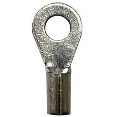 (100) Non-Insulated 22-18 Gauge #6 Ring Terminal Uninsulated Wire Connector USA