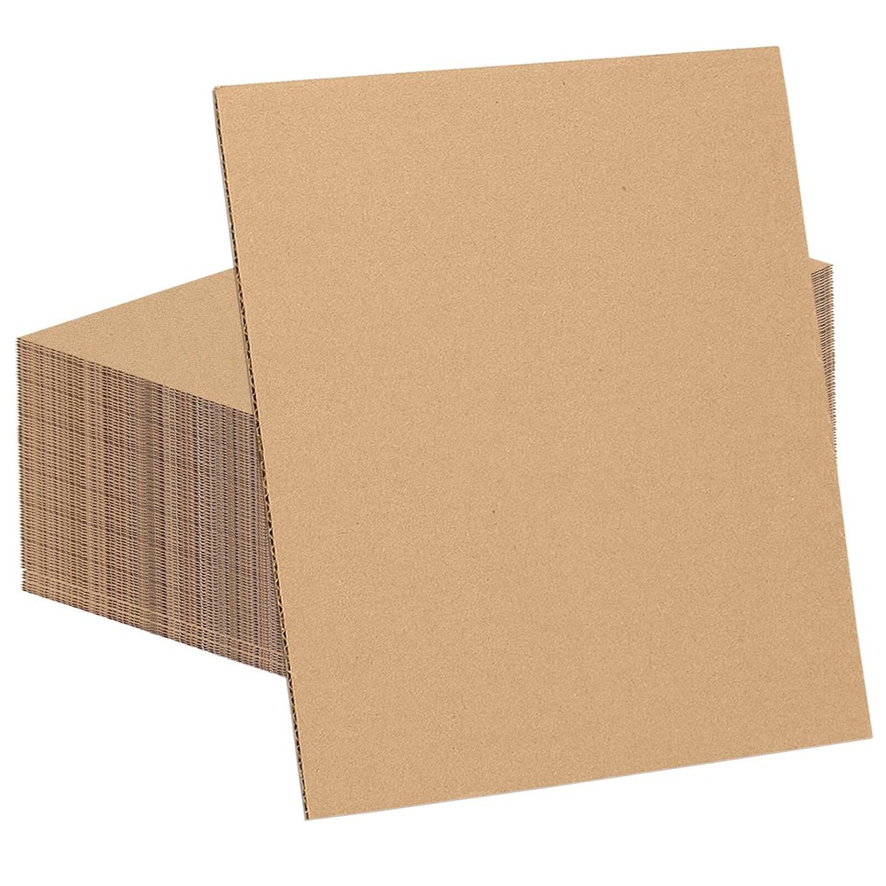 60 Pack 12×16 Inch Corrugated Cardboard Sheets 2mm Thick Flat Card Boards Ins…