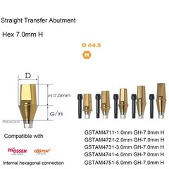 US Hiossen Dental Straight Locator Healing Cap Abutment Regular Mini ET Platform