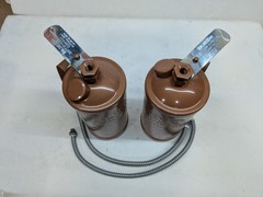 Lot of TWO Goldenrod 120-A3 Oiler Oil Can Flexible Spout 1 Quart Lever NOS