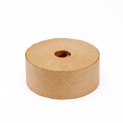 6 Rolls 72mm (2.8″) X 500′ Water Activated Kraft Tape, Reinforced, Metric
