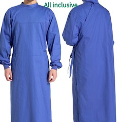 Medical Pure Cotton Surgical Gown Dentist Sterile Operating Room Overalls