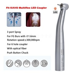 COXO Dental Fiber Optic Turbine High Speed Handpiece Fit Kavo Multiflex LUX