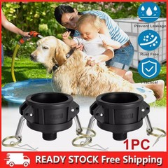 275 330 Gallon IBC Tote Tank Drain Adapter 2″Cam Lock for Garden Hose 3/4″ New