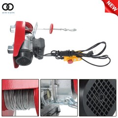 440lbs/ 200kg 110V Electric Hoist with 14 FT Wired Remote Control 510W Motor