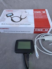 CONTEC CMS-M Multi-Functional Visual Stethoscope Used AS-IS For Parts Repair
