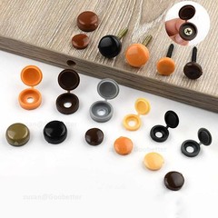 Plastic Fold Over Hinged Screw Cover Caps For Screws 11 Colour Packs 100 or 1000
