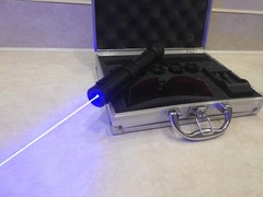 450nm Blue Handheld Laser | Guaranteed Power Reading! | Case+Goggles | Ships USA