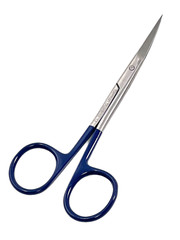 Set Of 2 – Iris Dissecting Surgical Scissors 4.5″ Sharp/Sharp Curved+Straight