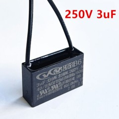 ‌CBB61 250V Motor Run Capacitor 2-Wire 1-30UF, Waterproof Bulk Stock