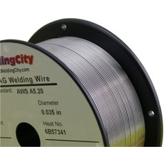WeldingCity 2 Rolls Gasless Flux-Core MIG Welding Wire E71T-GS .030″ 0.8mm 2-lb