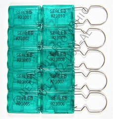 Electric Meter Seal Tamper Tag Padlock 10 Pack NUMBERED