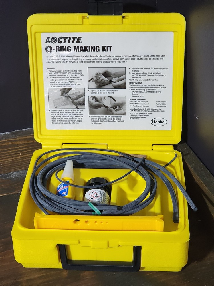 Loctite O‑Ring Making Kit – Item 228177 – NEW (Opened Only for Photos)