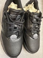 Skechers Work Nampa Relaxed Fit Slip Resistant Memory Foam Shoes BLK Mens 11