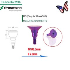 US RC Dental Healing Abutment & Closure Cap Fits Straumann CrossFit BLT Platform
