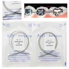 180mm Dental Orthodontic Niti Open Closed Coil Spring Arch Wire 010 012 6/9/12mm