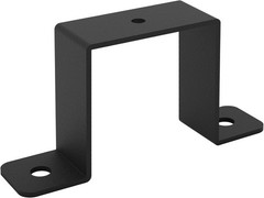 4Pcs 2×2 Square Tube U Clamp Bracket Strap Deck Fence Post Mount Black Metal