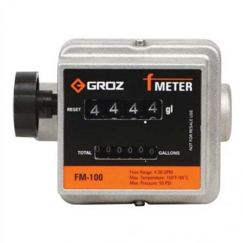 GROZ® Mechanical Fuel Meter 3/4″ NPT Low to Medium Viscosity Fluids