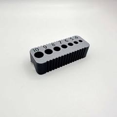 Time-Saving Easy-To-Use Compact Modern Stable 2Pcs Plastic Metric Drilling Guide