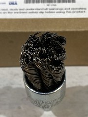 WEILER 90192 Crs Knot Wire End Brush,Steel,3/4 In. 4F709 1/4″ Shank FREE SHIP!