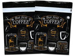 10×13 Inch Coffee Designer Mailers, Designer Self Sealing Shipping Mail Bags for