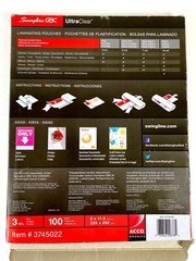 SWINGLINE GBC INSPIRE LAMINATOR ~ 9″ WIDTH ~ MANUAL, COMES WITH EXTRA POUCHES